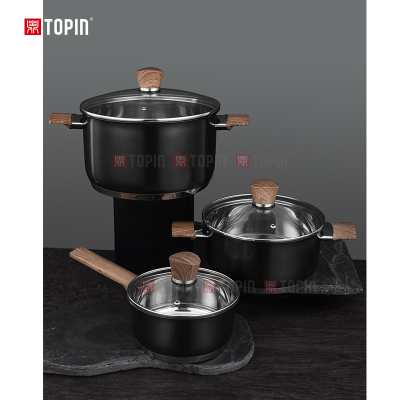 Topin stainless steel 6pcs cookware set