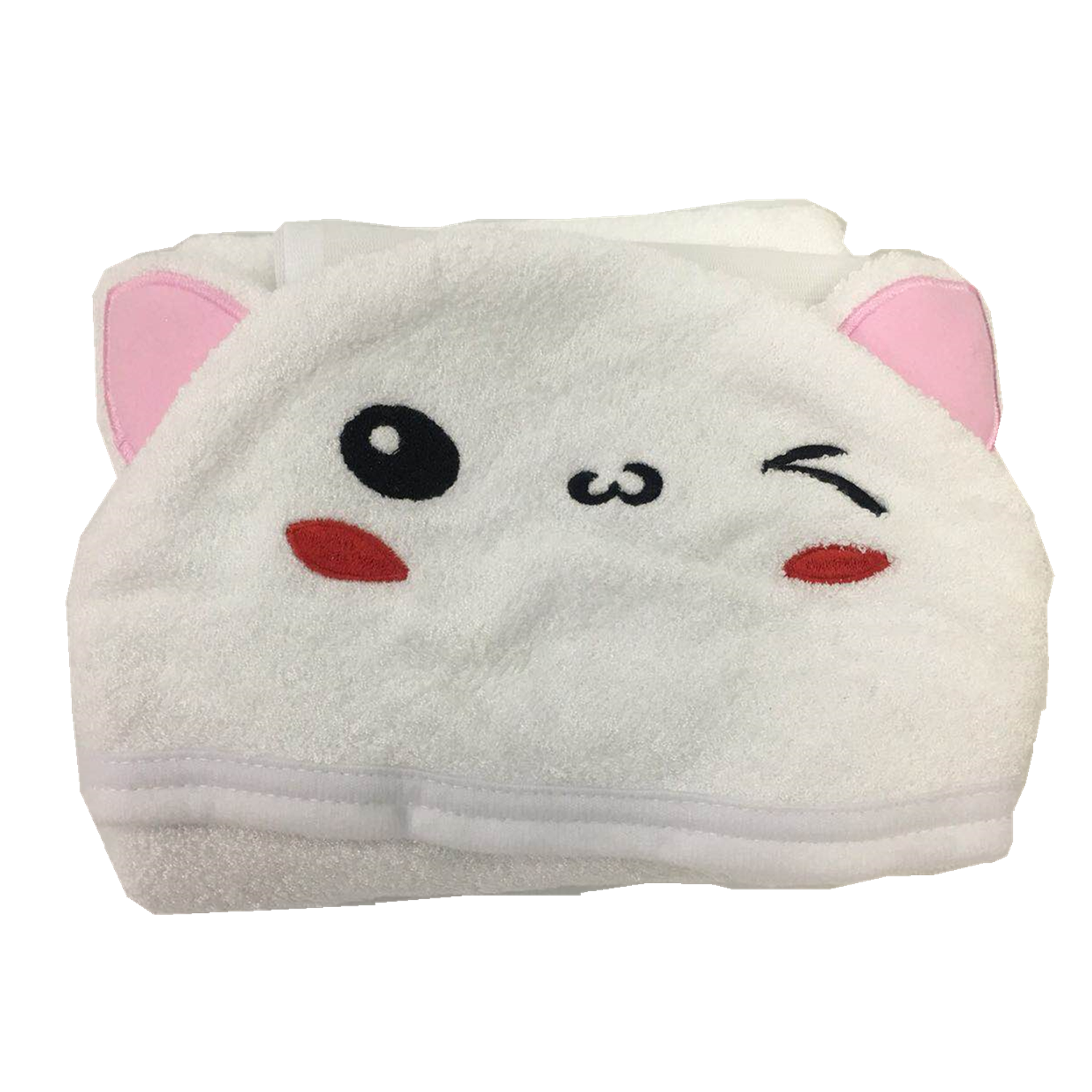 Baby hooded towel cat
