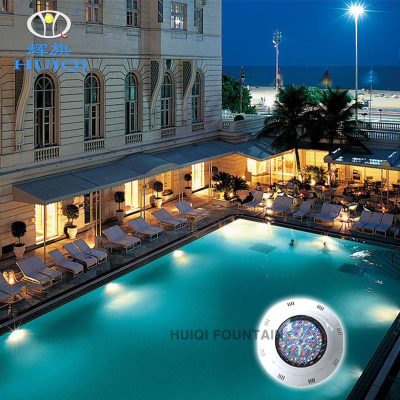 Huiqi factory wholesale underwater lights LED wall-mounted swimming pool lights swimming pool lights fountain lights outdoor swimming pool