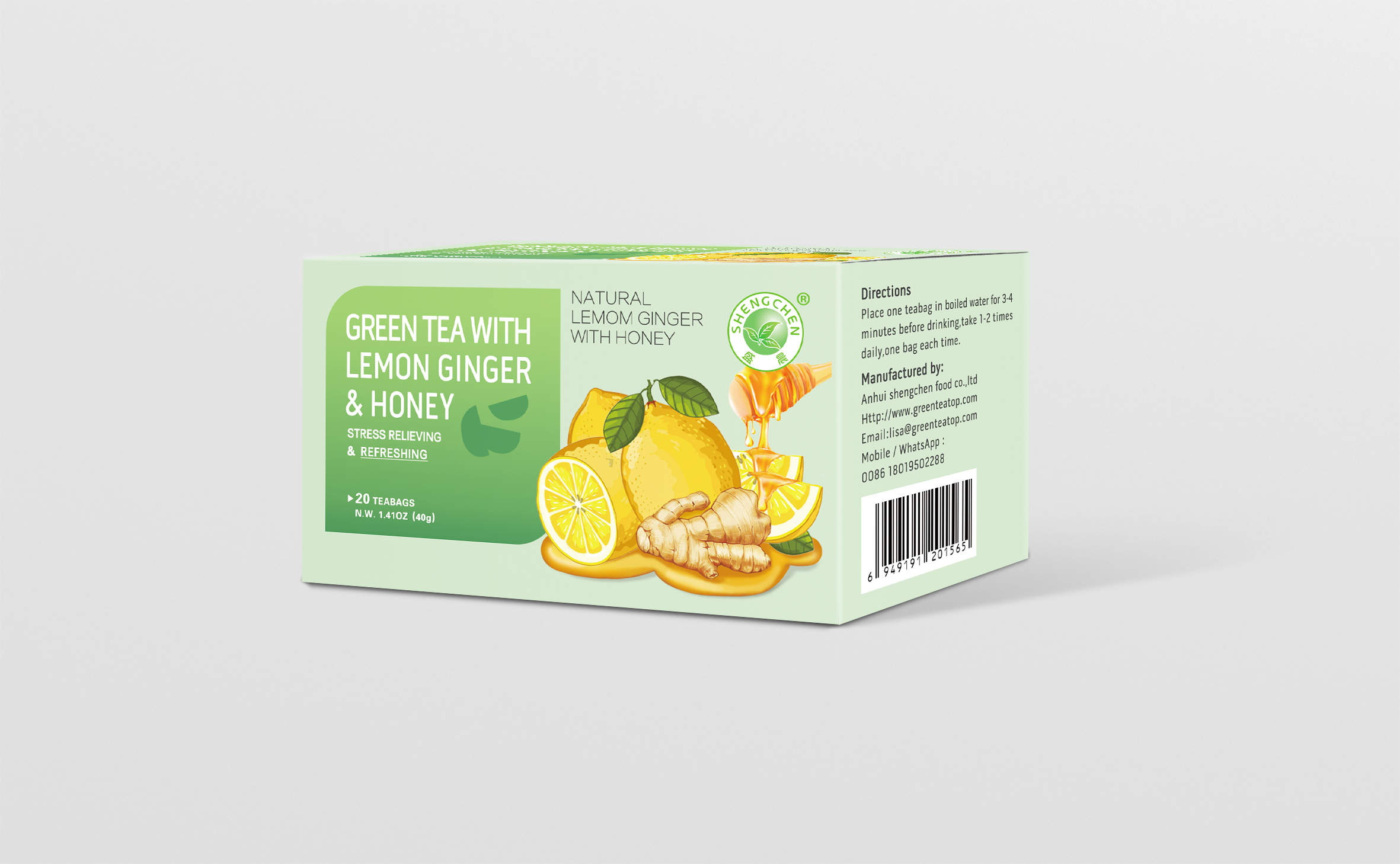 Lemon Honey Ginger Green Tea