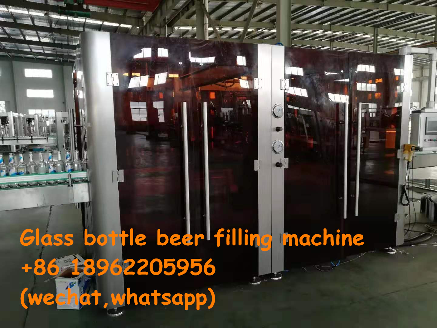 Glass bottle beer filling machine