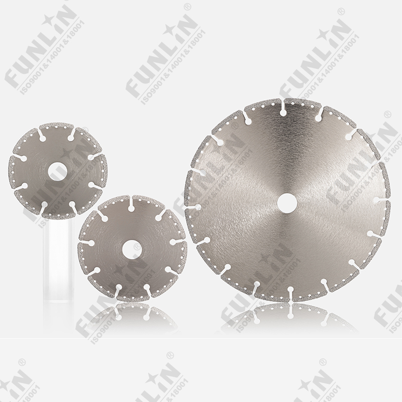 Vacuum brazed diamond cutting blade