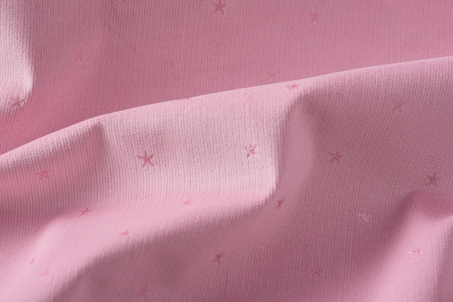 21w spandex printed with glitter corduroy 280gsm