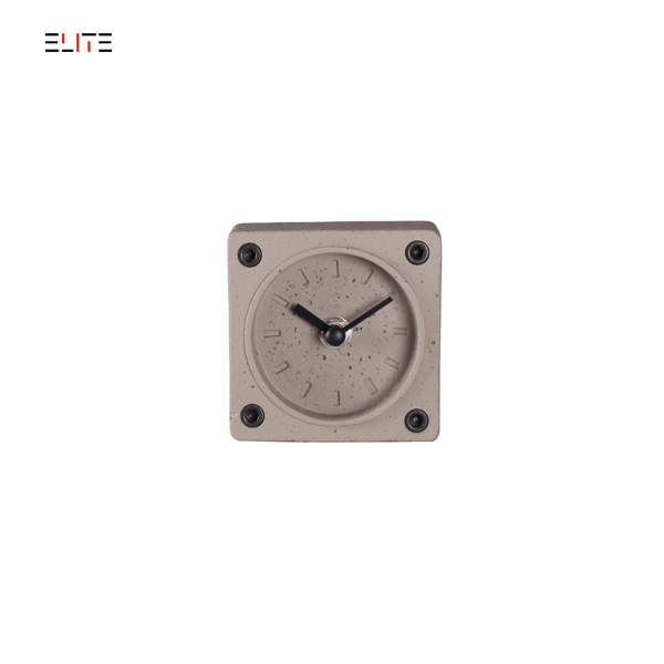 Polyresin table clock
