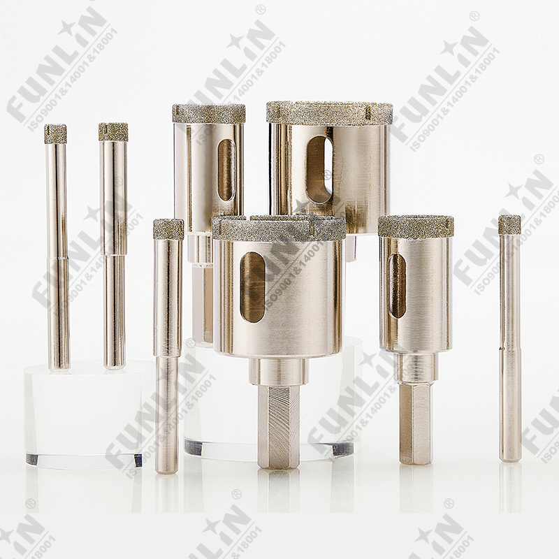 Electroplated diamond core drill