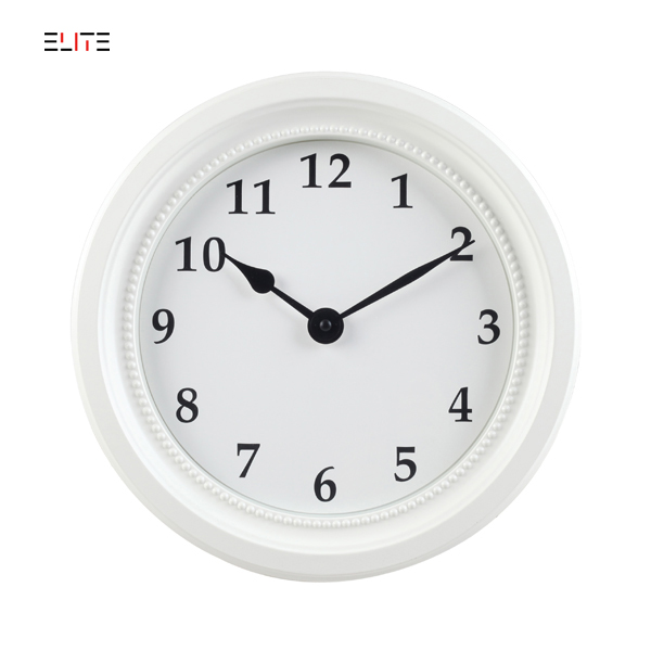 14” wall clock with elegant metal frame