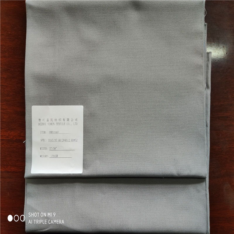 Polyester&cotton Tc65/35 40/2*40/2 60*54 1/1 57/58"
