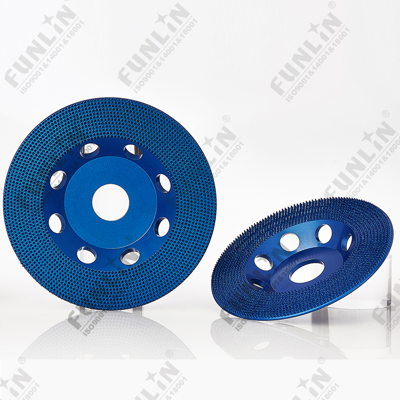 Vacuum brazed carbide wheel