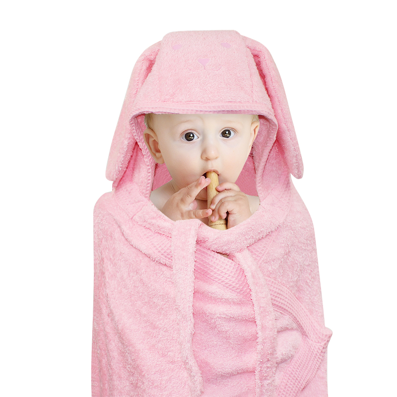 Cotton Baby/Kids Hooded Towel Bath Wrap