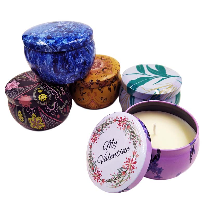 Luxury Scented Tin Can Candles with Personalized Packing