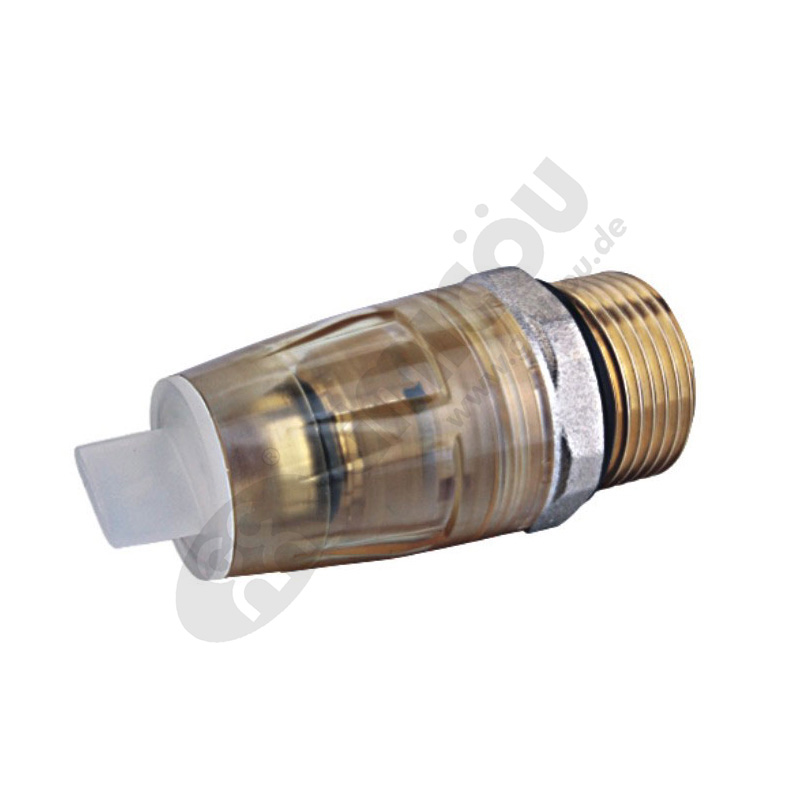 Straight push-fitting connector with male Thread