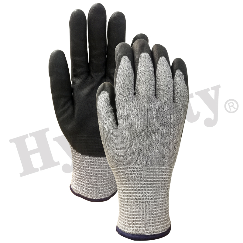 NIitrile gloves,waterproof gloves, seamless glove, cut resistant glove, A5 glove