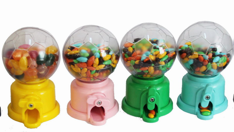 Football sports gumball dispenser