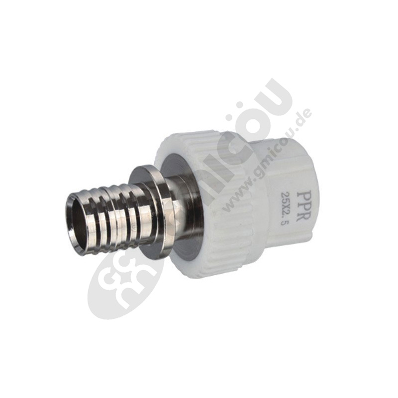 Pipe connectors for axial press fitting with PPR-pipe