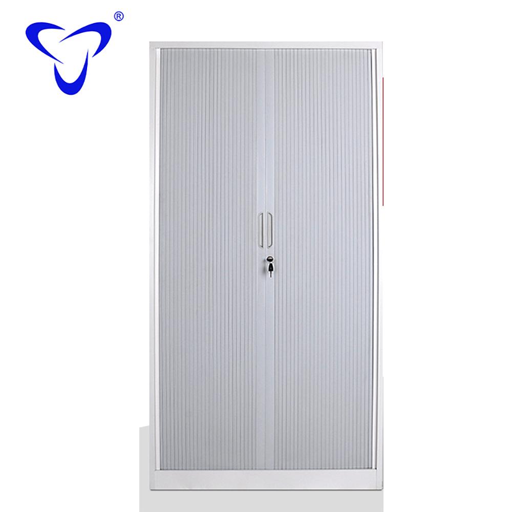 A Tambour doors cabinet