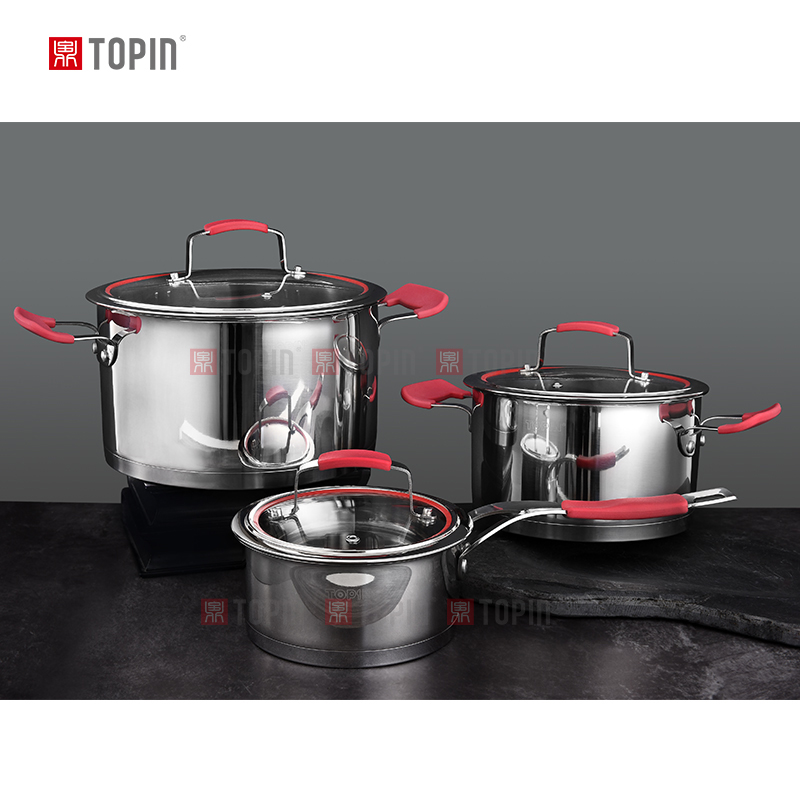 Topin stainless steel 6pcs cookware set