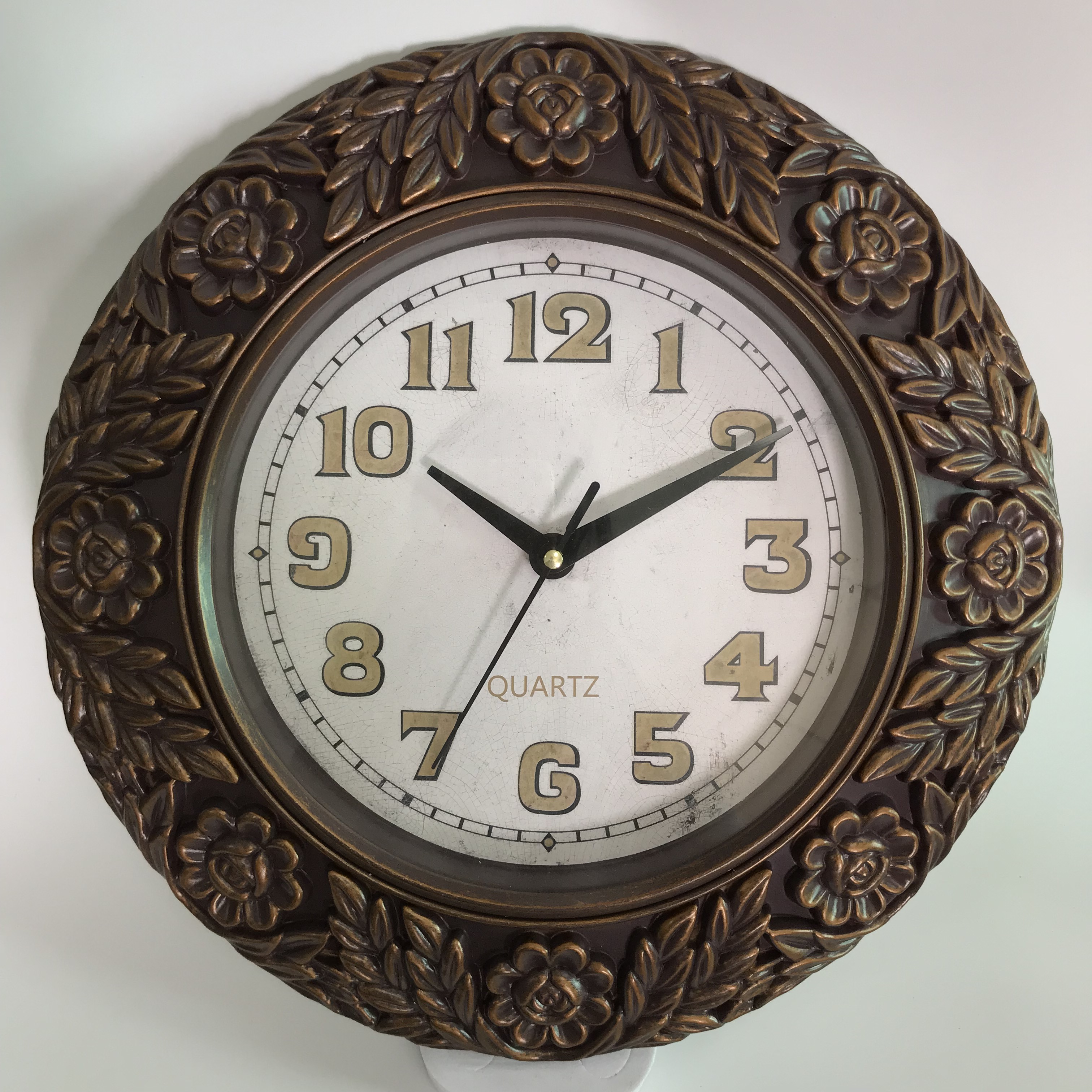 Plastic antique wall clock