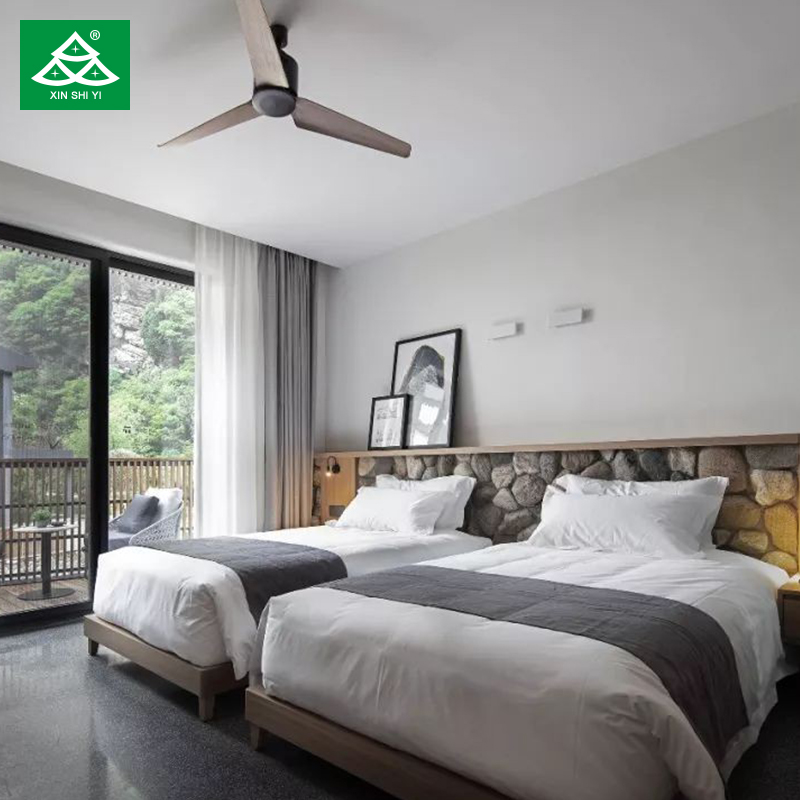 Custom Modern Luxury Commercial Wooden Resort Style Hospitality Hotel Bed Room Hotel Bedroom Furniture 5 Star
