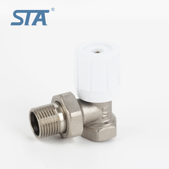 STA.5035A Low Price Forged NPT Brass Male Threaded Angle Radiator Valve