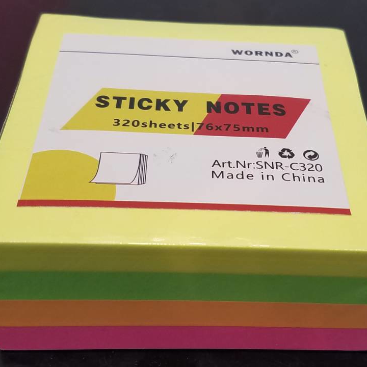 sticky notes cube