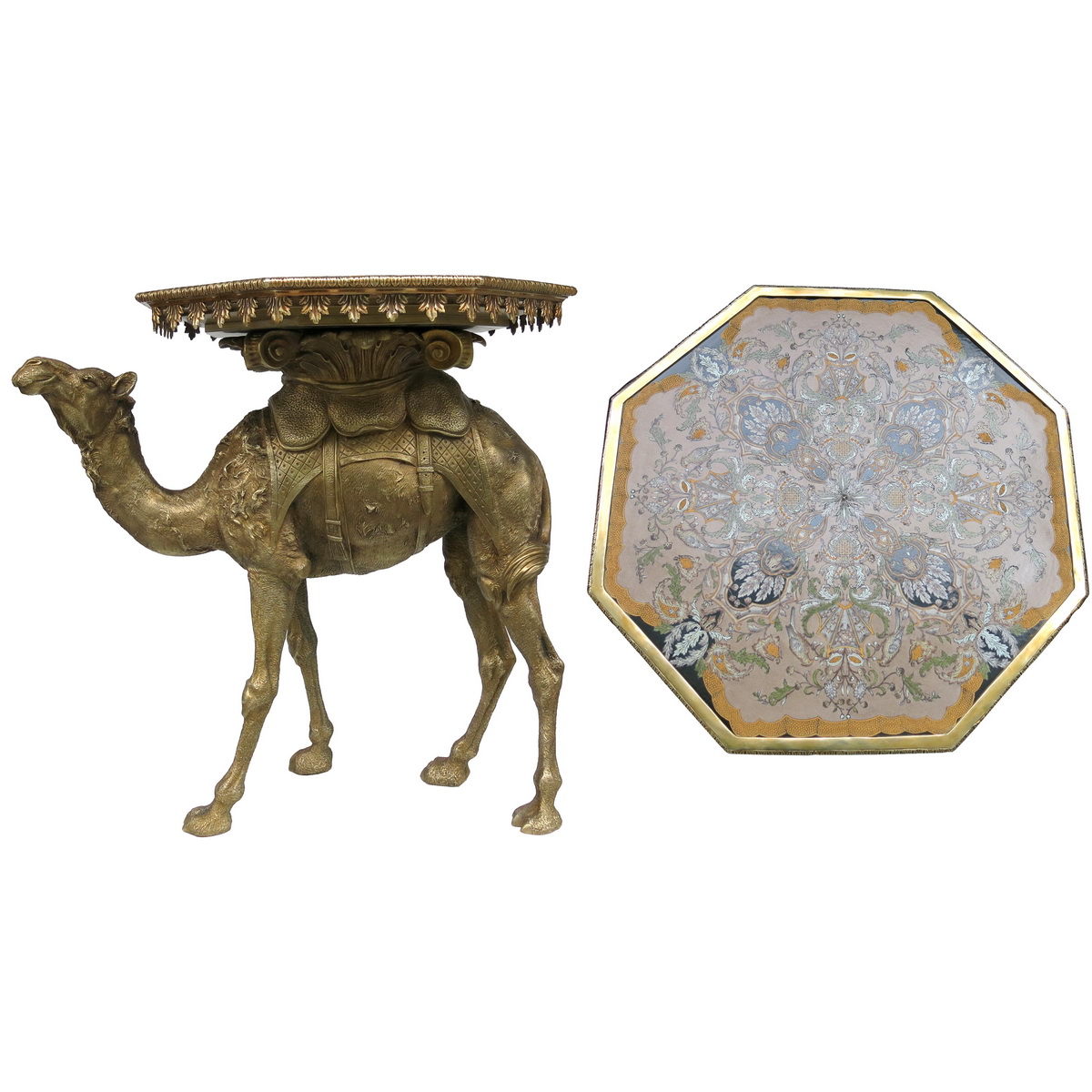 Luxury Antique Bronze Handpainted Porcelain Home Decoration Table