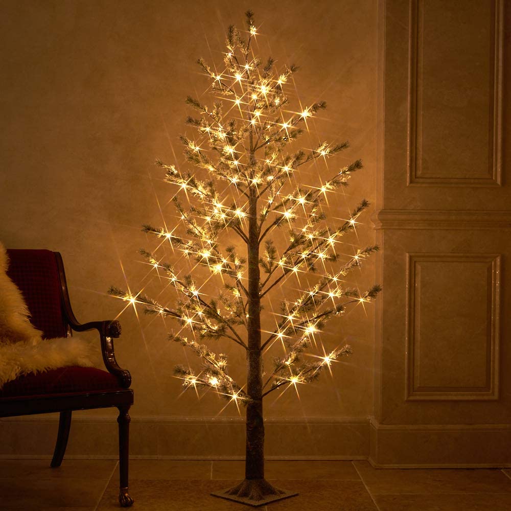 Prelit Pine tree lighted christmas tree
