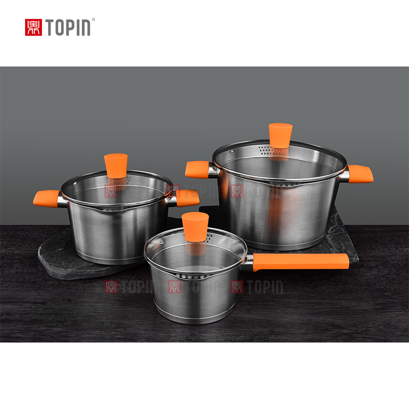 Topin stainless steel 6pcs cookware set