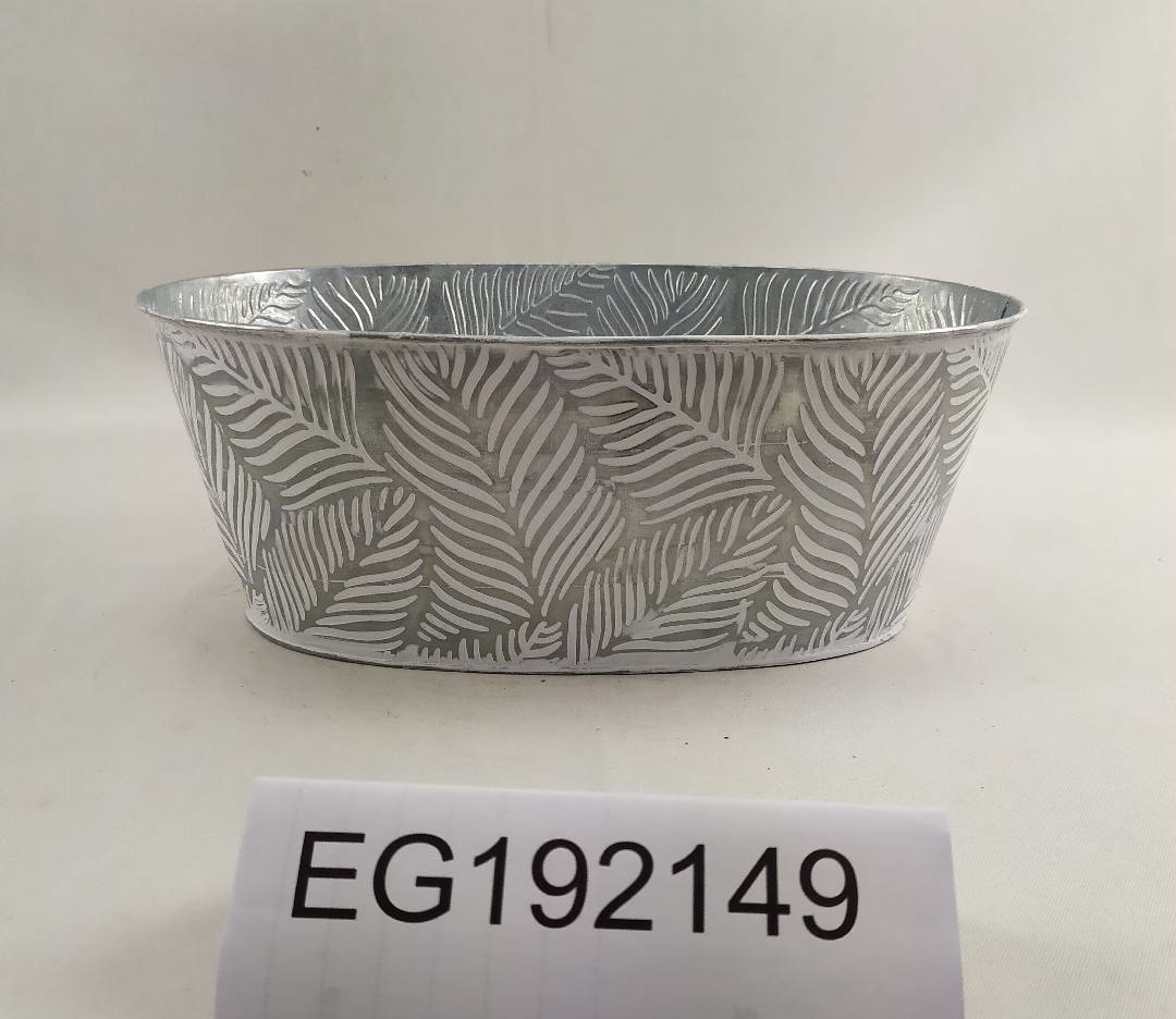 Galvanized Zinc garden flower pot