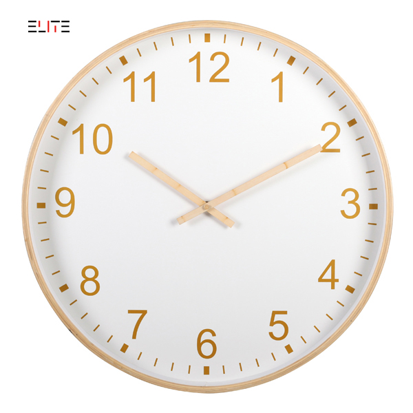 Plywood wall clock