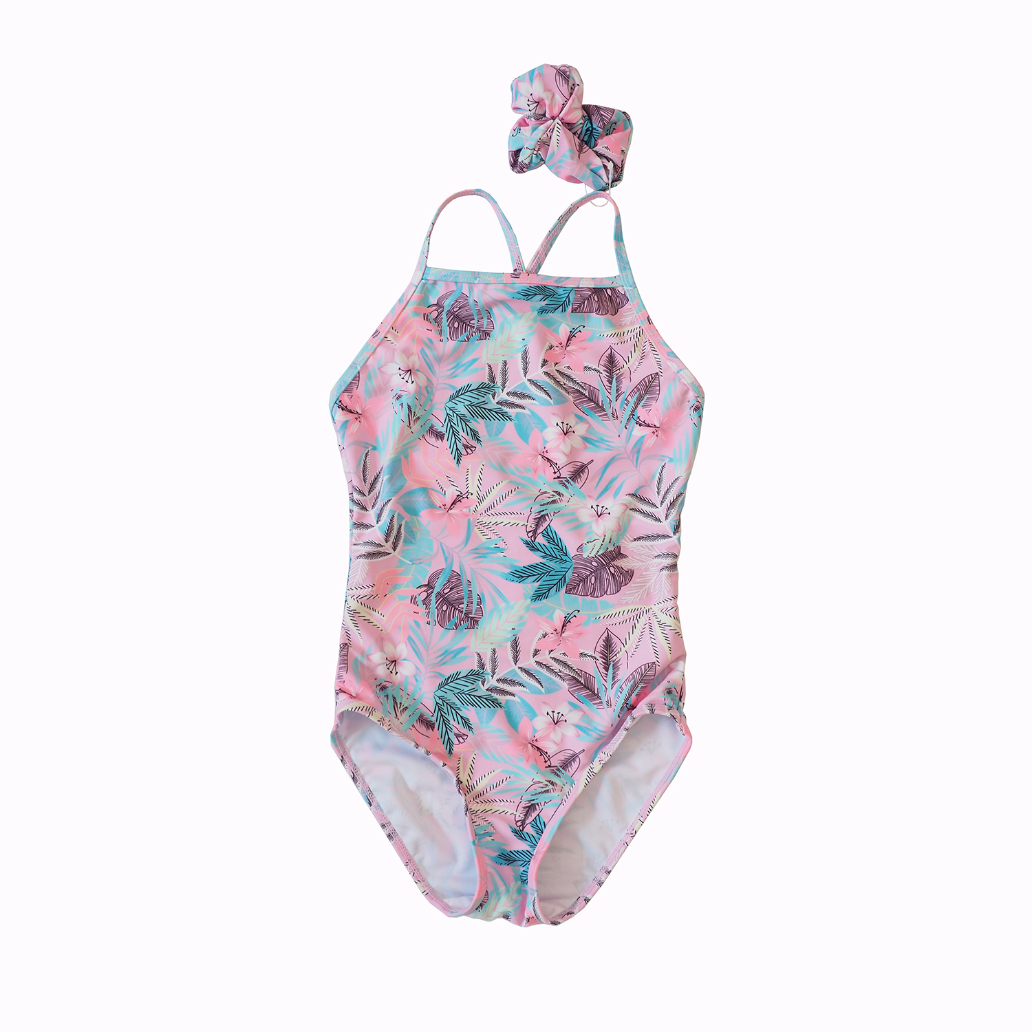 Girls Swimsuits With Scrunchie