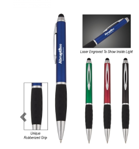 2 IN 1 Stylus twist LED Laser ball pen