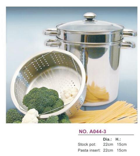 Stainless steel pasta pot