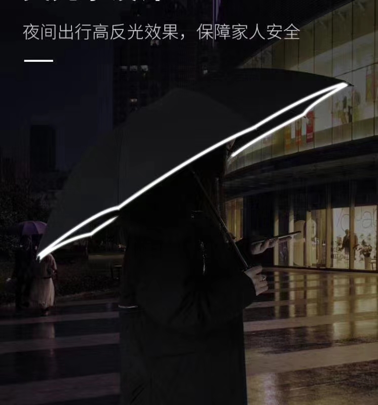 Safe reflective umbrella