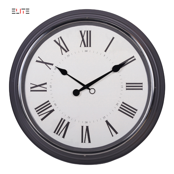 Jumbo antique metal wall clock