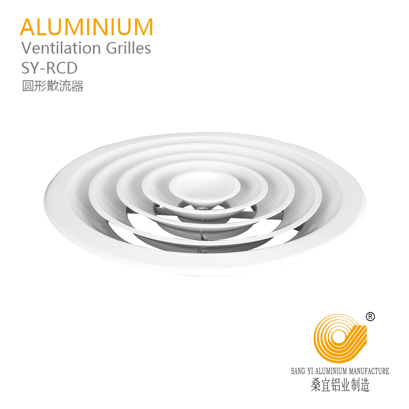 Aluminum Round Ceiling Air Duct Diffuser