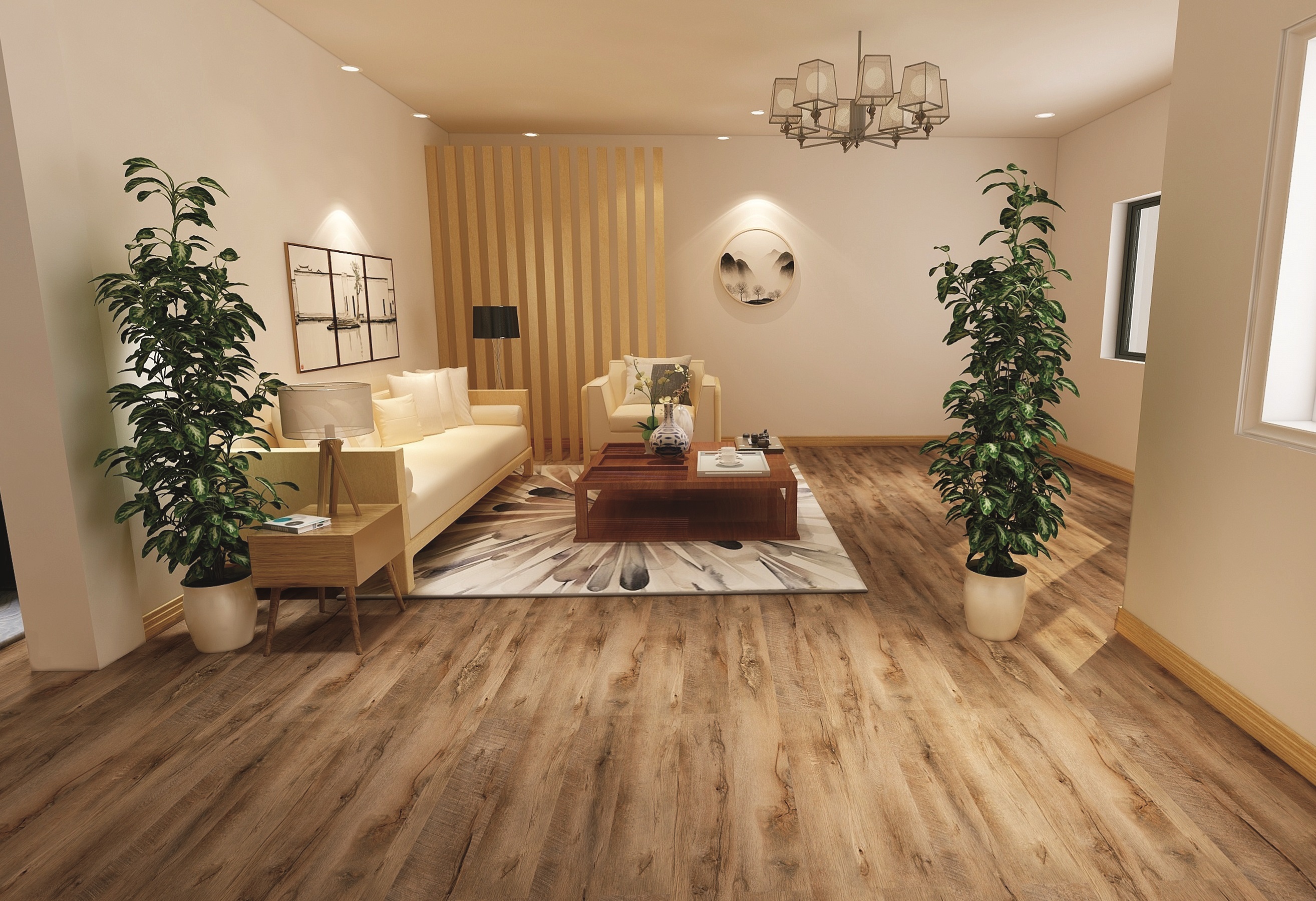 Waterproof and Non-Slip Indoor SPC Vinyl Wooden Flooring