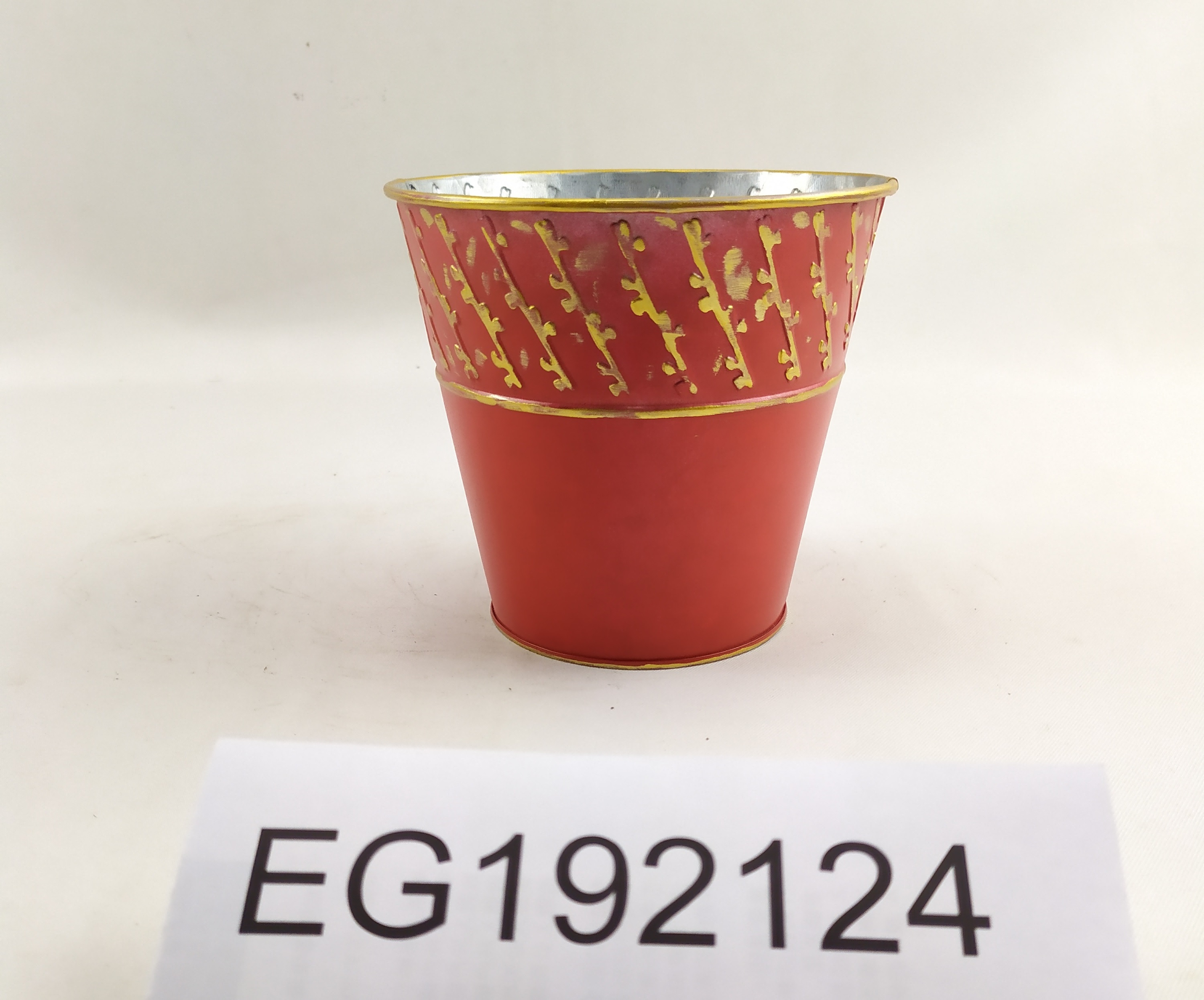 Galvanized Zinc garden flower pot