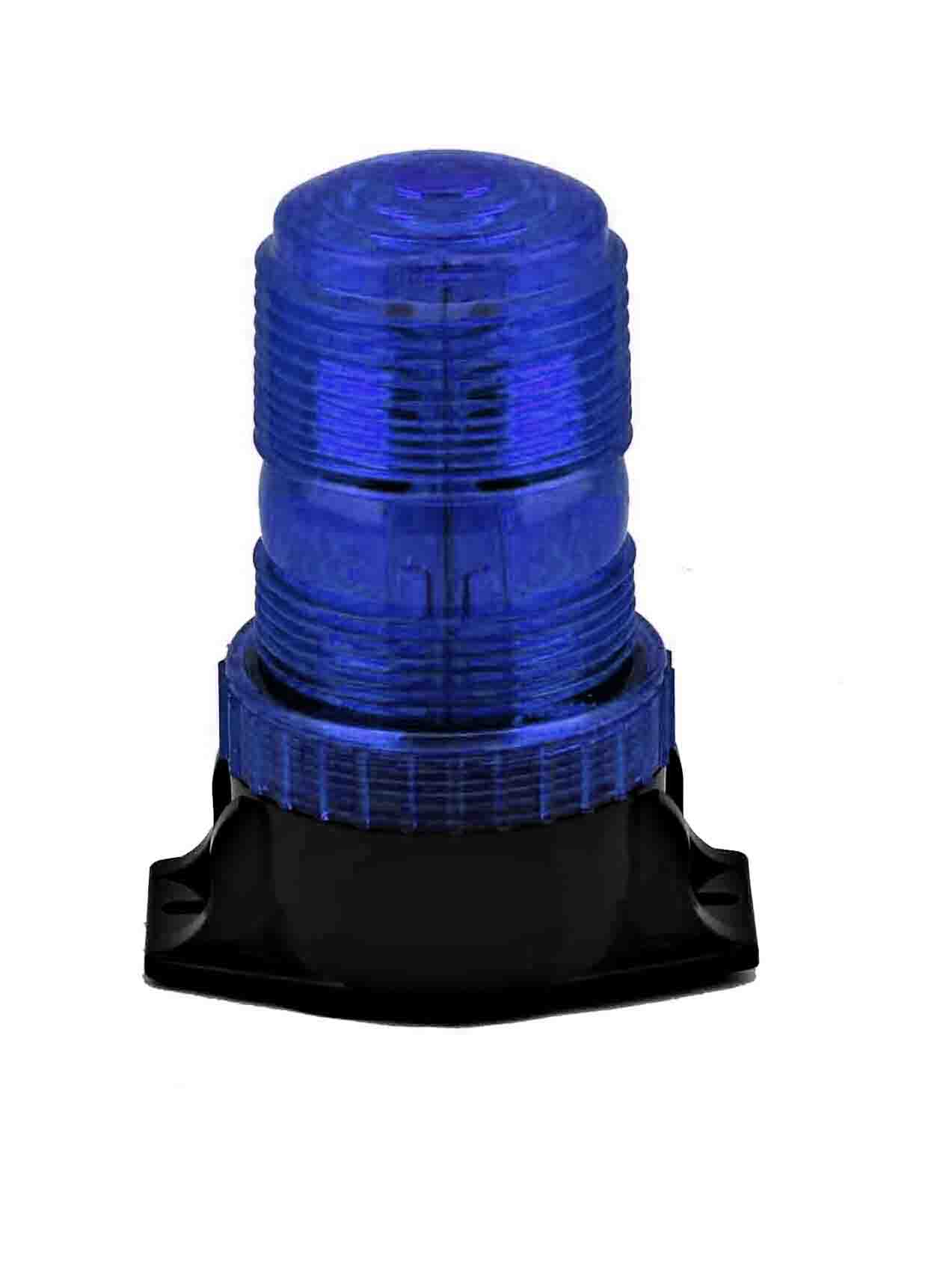 Blue flash beacon warning light
