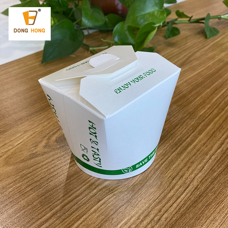 disposable paper bucket custom design noodle box food container food packing box