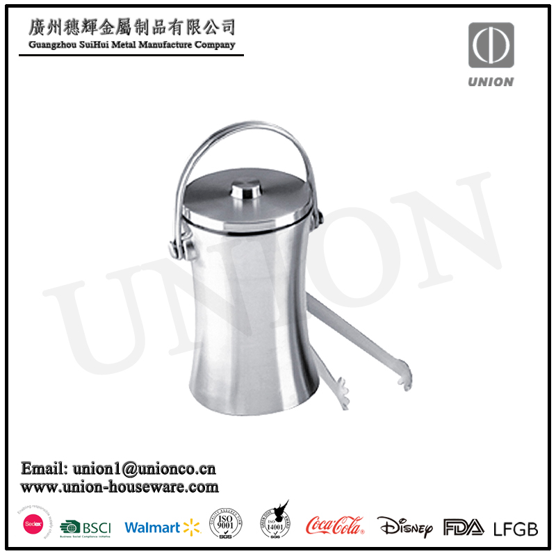 Factory Custom Ice Bucket with Lid and Ice Tong Champagne Cooler