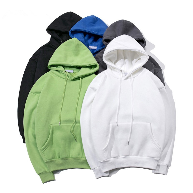 wholesale custom korean solid oversized hoodie fleece