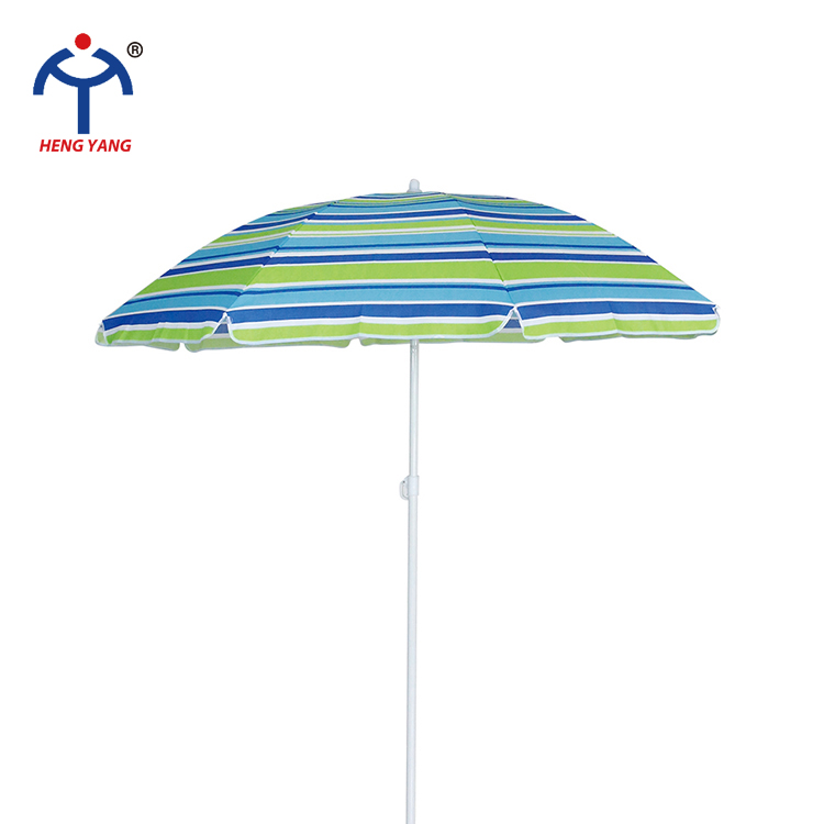 180cm polyester stripe beach umbrella