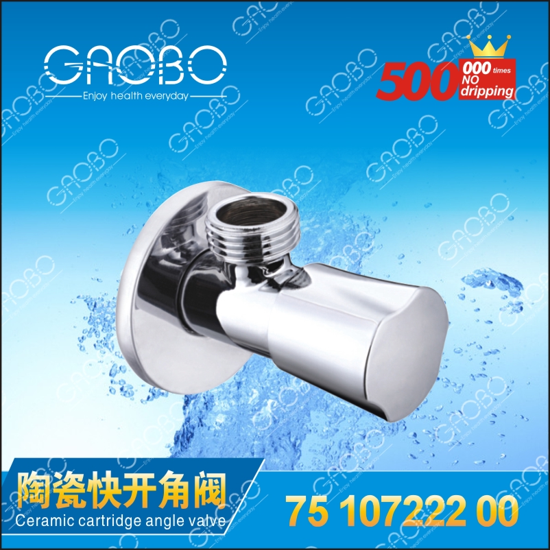 Ceramic cartridge angle valve