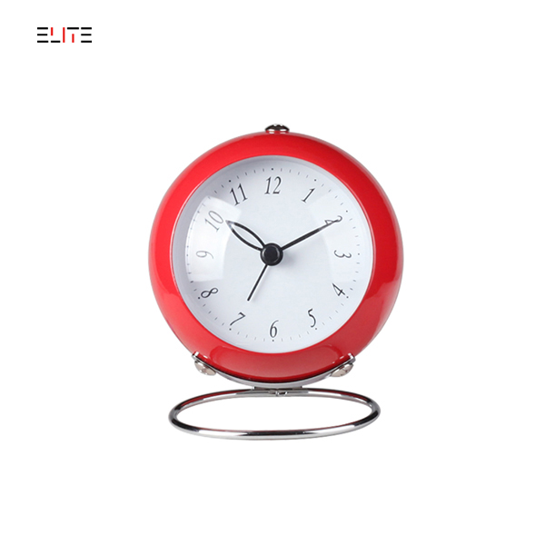 Metal quartz alarm clock