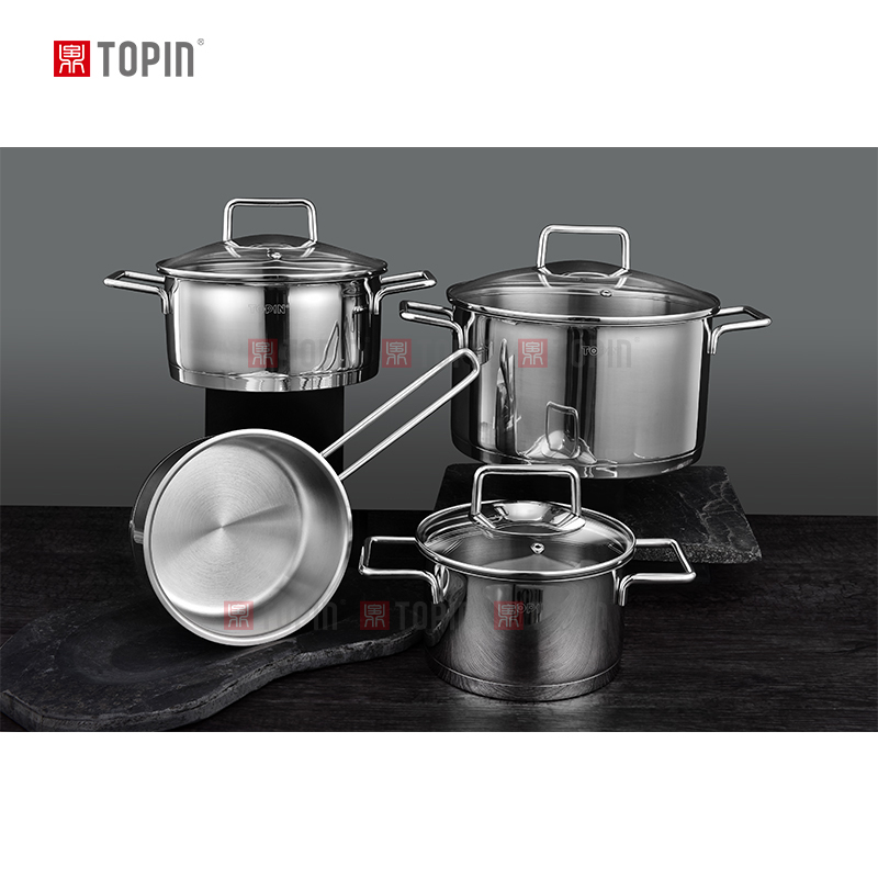 Topin stainless steel 7pcs cookware se
