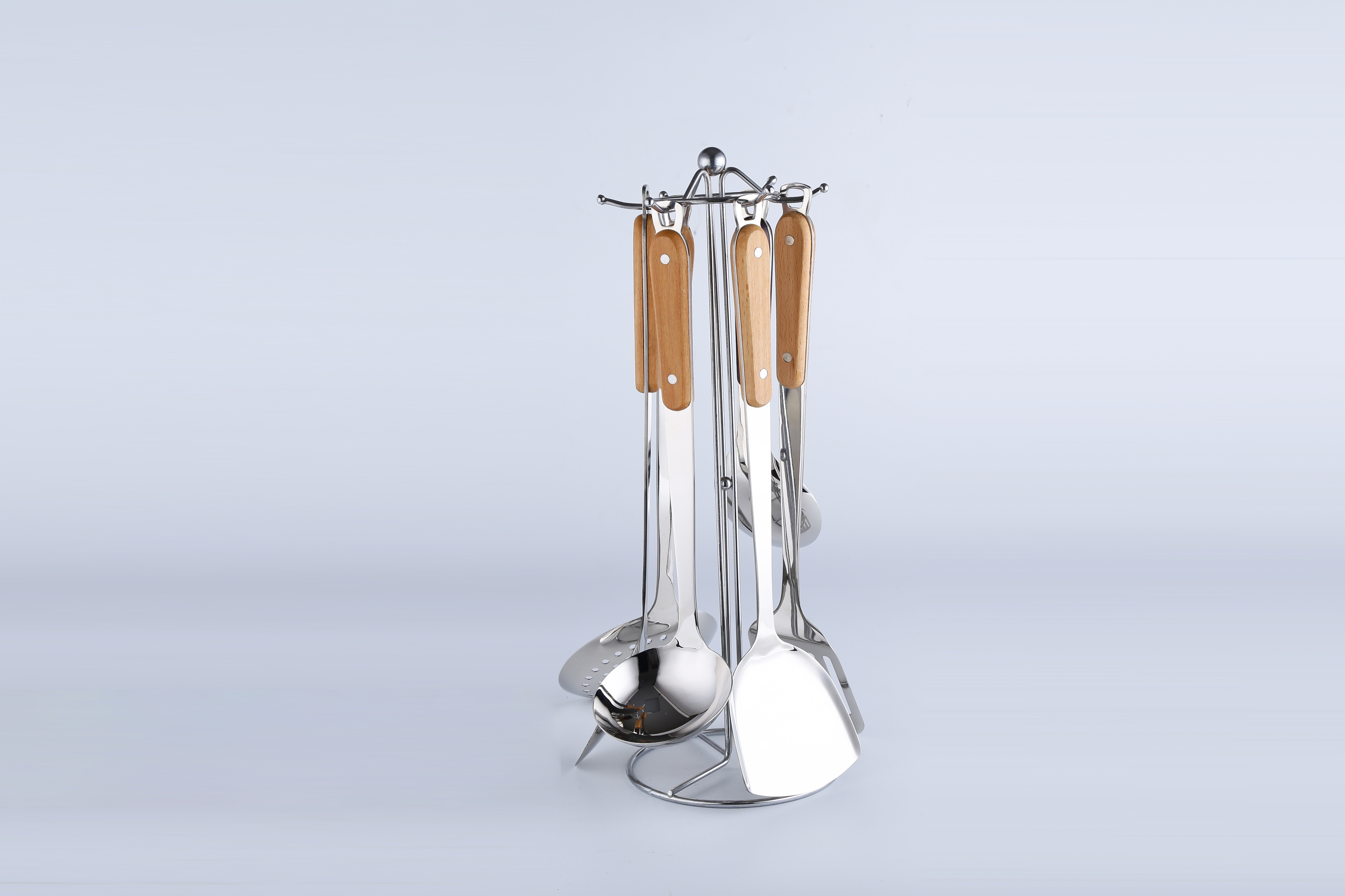 Stainless steel kitchen utensils set