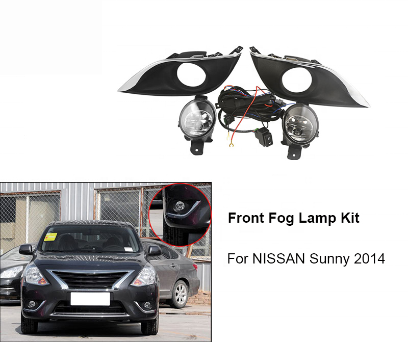 Fog Lamp With Day Running Light Fit For Nissan Sunny 2014