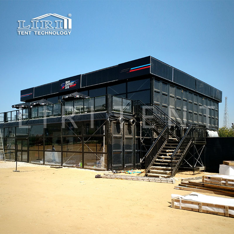 Luxury Black Two Storey Brand Auto Show Tent for Event In India