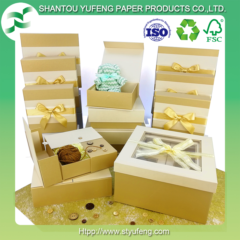 -2022 cardboard box gift box with bow