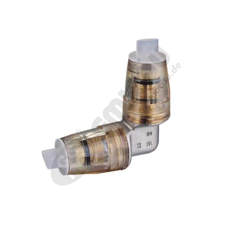 Quick push-fitting elbow pipe connector